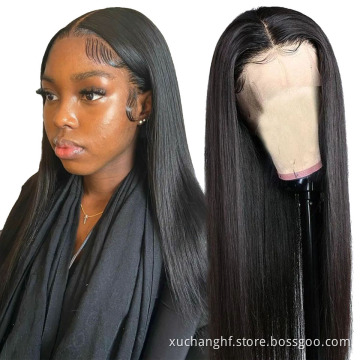 12A Indian Mink Hair HD Lace Front Wigs 180 For Black Women ,Brazilian Virgin Cuticle Aligned Bone Straight Human Hair Wigs